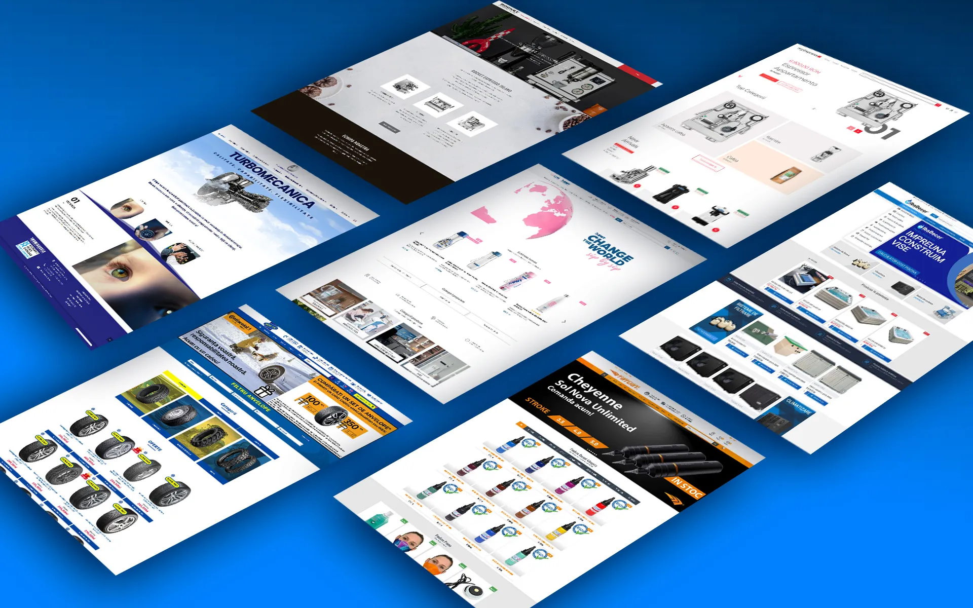 Portofoliu Pronet Design - proiecte web design si magazine online
